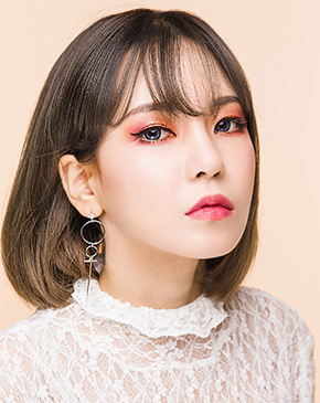 핑크 골드 글리터메이크업 PF